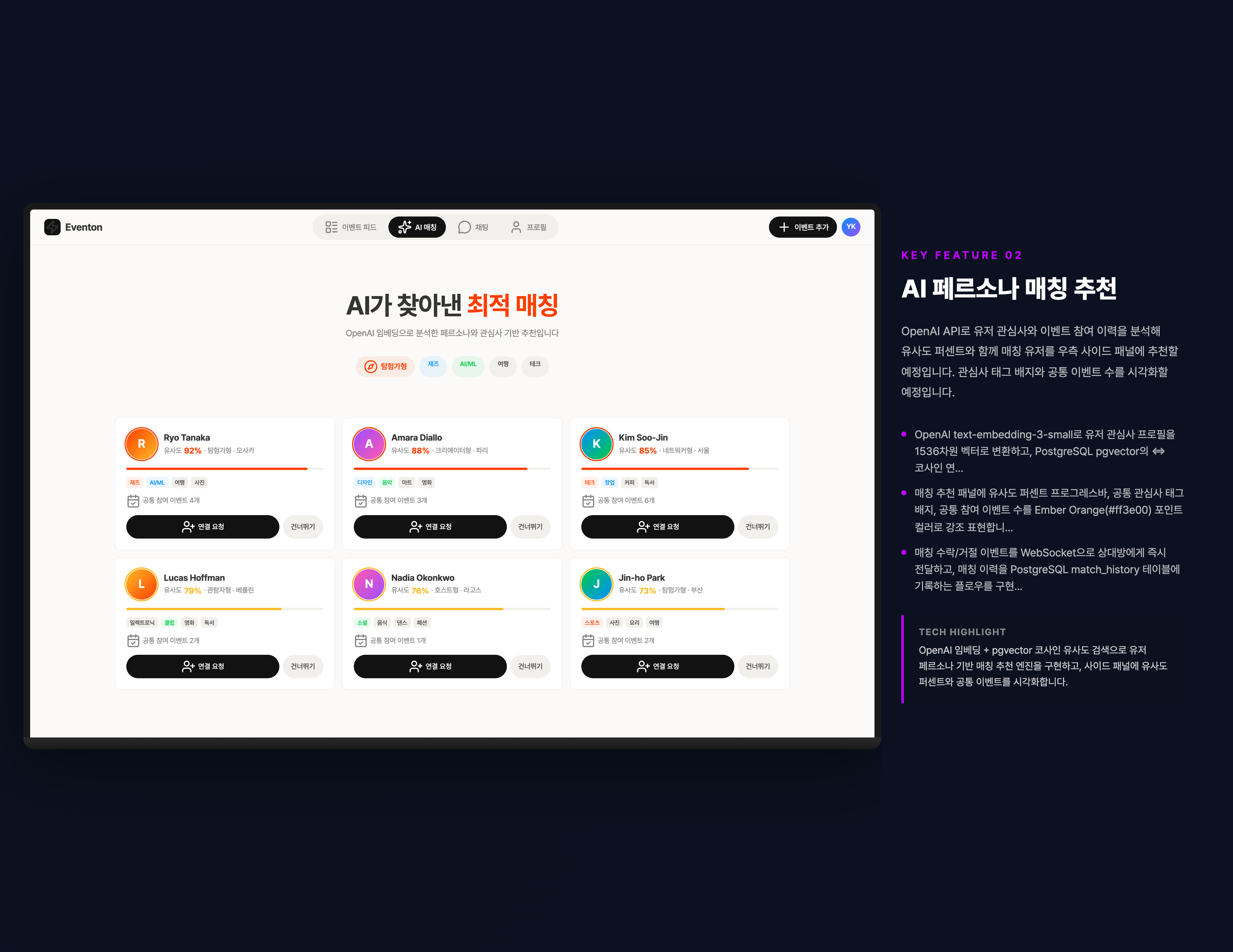 AI 페르소나 매칭 추천