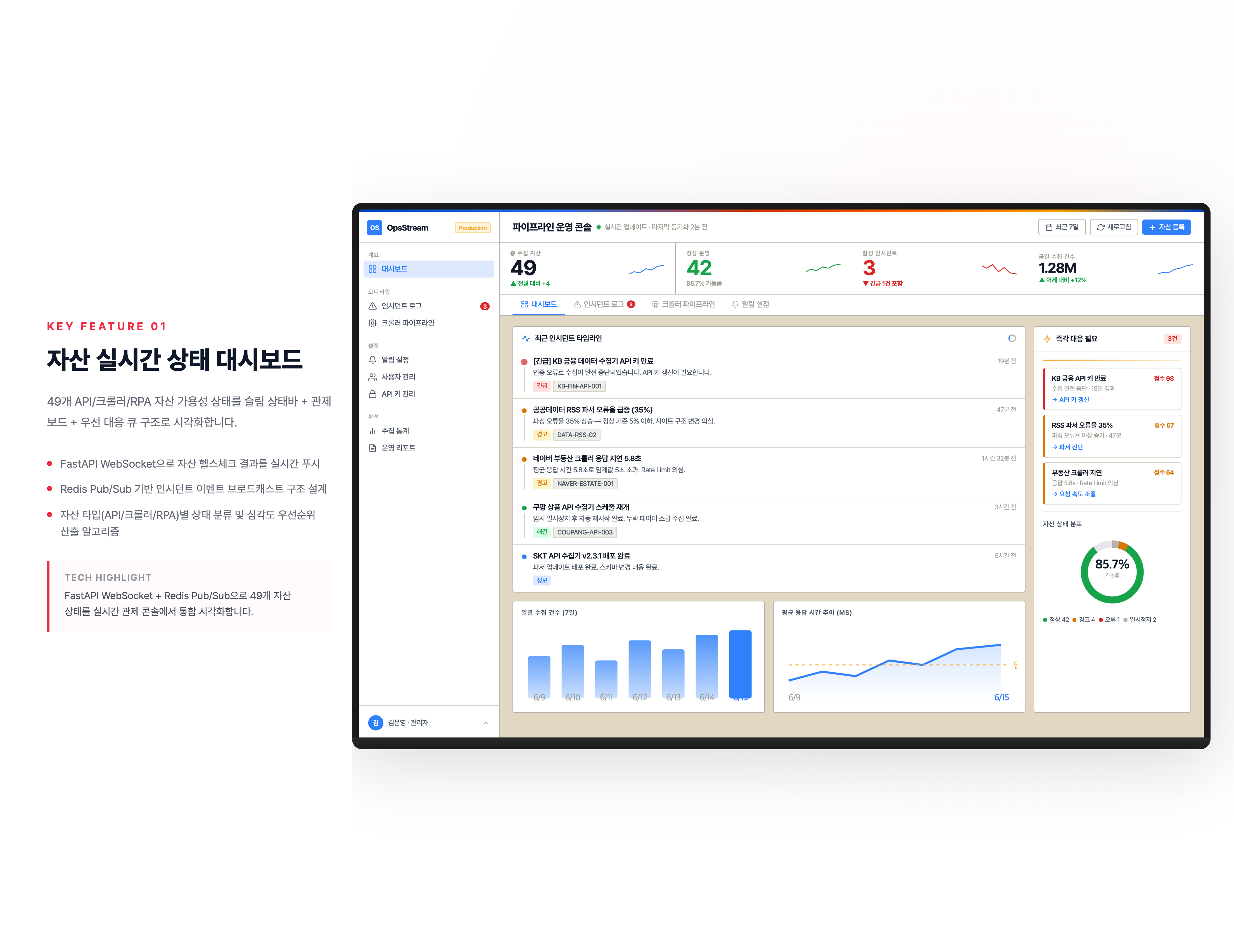 데이터 수집 파이프라인 통합 운영 콘솔